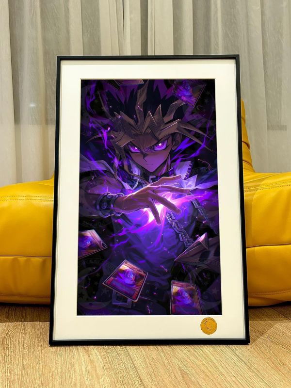 【海外代購】星空 《紫光遊戲》三幻神海馬阿圖姆黑魔導裝飾畫 