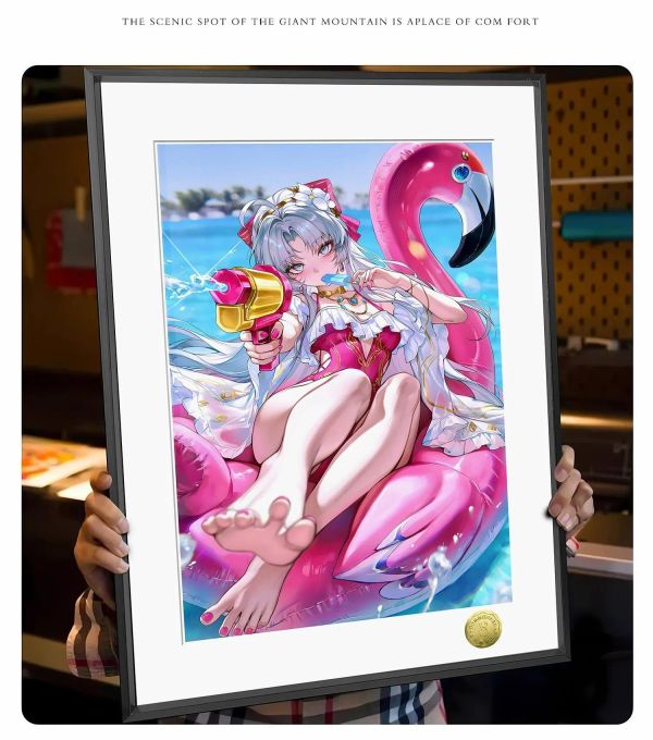 【海外代購】皇呱 《夏日水槍大作戰》鳴潮珂萊塔裝飾畫 午睡毯 地毯 