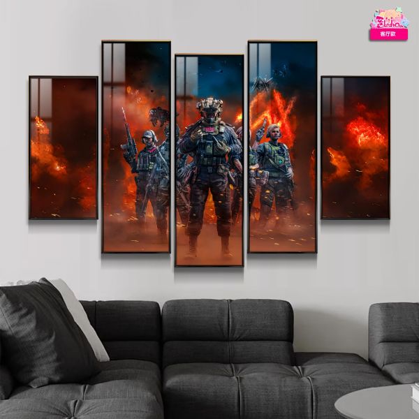 【海外代購】阿喵畫社 三角洲戰火五幅套裝 8k主題高清裝飾畫 滑鼠墊 