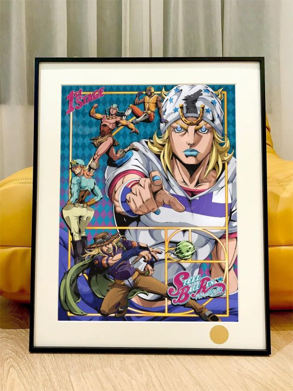 【海外代購】星空《JOJO彪馬野郎》JOJO的奇妙冒險裝飾畫 