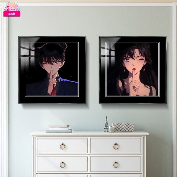 【海外代購】阿喵畫社 柯藍毛利蘭 雙牆面高清組合裝飾畫