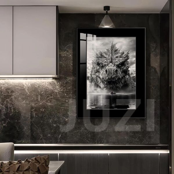 【海外代購】橘子 哥斯拉：湖影裝飾畫 哥吉拉 