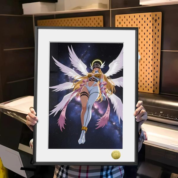 【海外代購】皇呱 《白妙武裝聖天女》數碼暴龍裝飾畫 午睡毯  地毯 