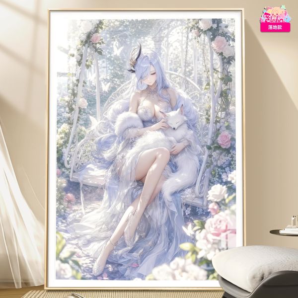【海外代購】阿喵畫社 玫瑰後花園 申鶴 新品12K主題超清裝飾畫 地墊 冰箱貼 