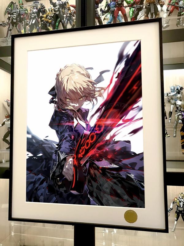 【海外代購】星空 《黑裙saber》阿爾托莉雅吾王Fate騎士王亞瑟王動畫裝飾畫 