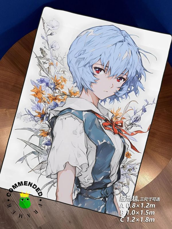 【海外代購】皇呱 《花季少女綾波麗》第一適格者裝飾畫 午睡毯 地毯 