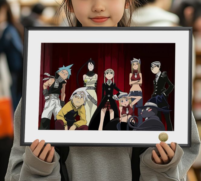 【海外代購】皇呱 《噬魂師主角團》 噬魂師死武專主角團團照週邊裝飾畫 
