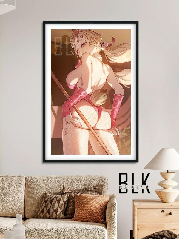 【海外代購】巴洛克《愛麗絲兔女郎》絕區零裝飾畫冰箱貼 