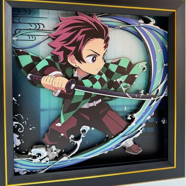 【海外代購】凹凸 PANDA 鬼滅之刃無限城篇 D款炭治郎立體裝飾掛畫擺臺 