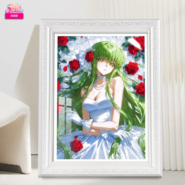【海外代購】阿喵畫社 薔薇 婚紗cc 珍珠款館藏級8k精裱畫 