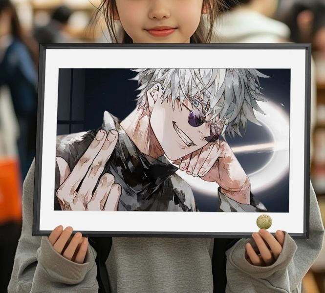 【海外代購】皇呱《超帥五條悟》咒術回戰特級咒術師裝飾畫 午睡毯 地毯 