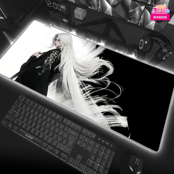 【海外代購】阿喵畫社 墨染 王林 主題裝飾氛圍感發光燈帶裝飾畫 發光滑鼠墊 書桌墊 午睡毛毯 床頭地墊 冰箱貼 