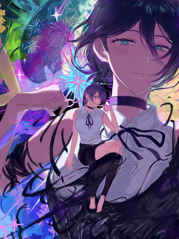 【海外代購】星空 《蕾塞大合集》電鋸人reze鏈鋸人蕾塞篇Chainsaw Man電次瑪奇瑪帕瓦動畫裝飾畫