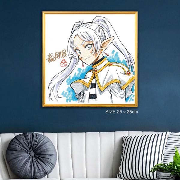 【海外代購】千鳥社 《芙莉蓮 青山剛昌 籤繪擺台》 葬送的芙莉蓮柯南青山剛昌簽名裝飾畫擺台 