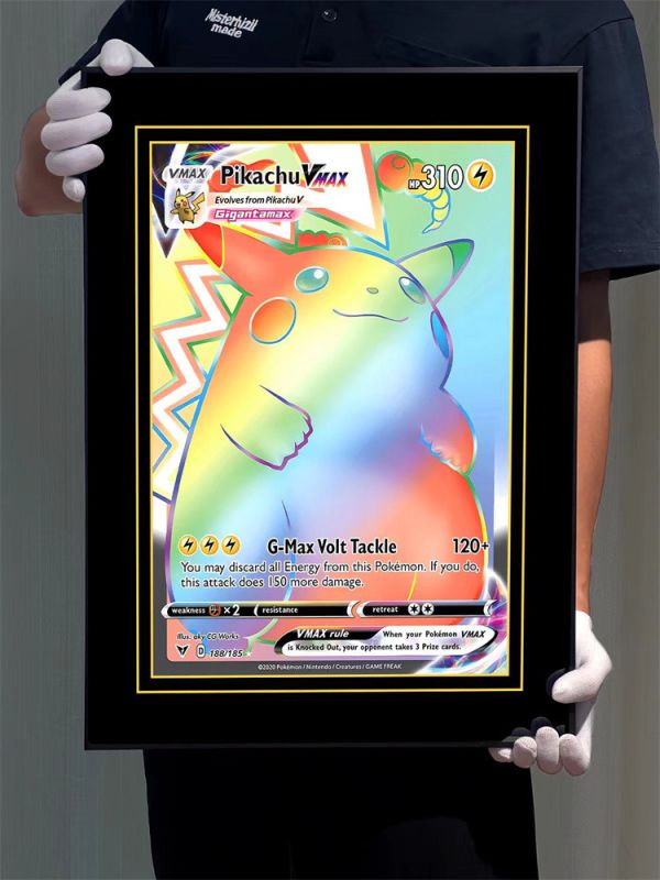 【海外代購】 浪人 精靈寶可夢 F款 皮卡丘VMAX 裝飾畫 