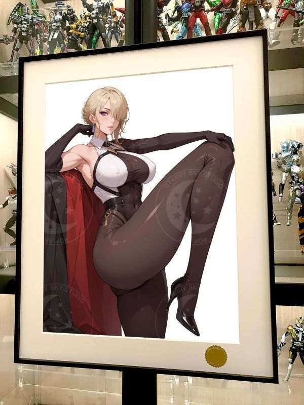 【海外代購】星空《絲襪伊芙琳》絕區零Evelyn舍勒之青裝飾畫 