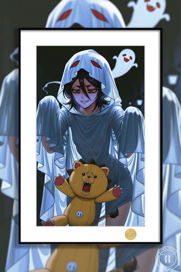 【海外代購】H2 《萬聖節露琪亞》死神朽木露琪亞黑崎一護護廷十三隊動畫二次元裝飾畫 