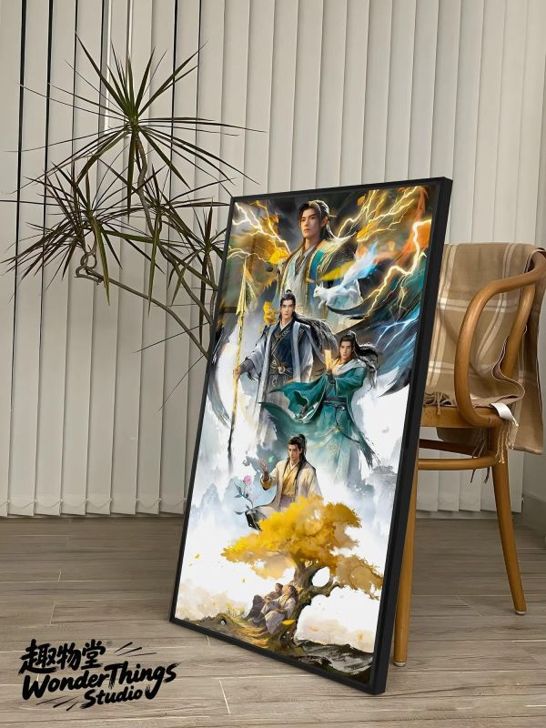 【海外代購】趣物堂《韓立仙途萬象》晶瓷背景牆裝飾畫 