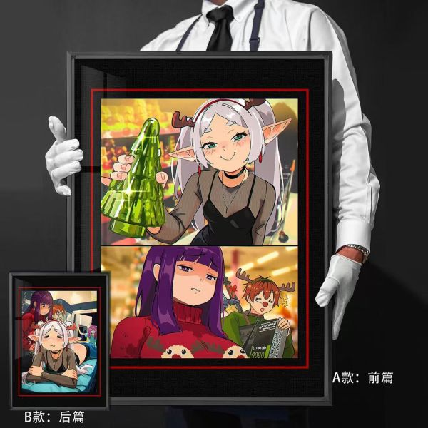 【海外代購】千鳥社 《芙莉蓮的聖誕玩具》葬送的芙莉蓮Frieren聖誕節菲倫肥倫裝飾畫 