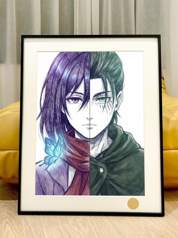 【海外代購】星空 《三笠艾倫》裝飾畫 進擊的巨人 