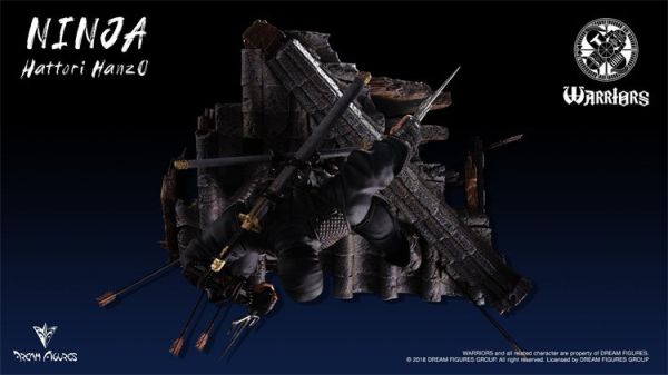 【海外代購】Dream Figures 勇士系列首款 忍者 服部半藏 1/4 收藏雕像 