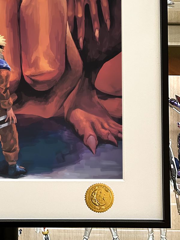 【海外代購】星空 《九尾之力》九喇叭尾獸火影忍者漩渦鳴人NARUTO仙人動漫裝飾畫 