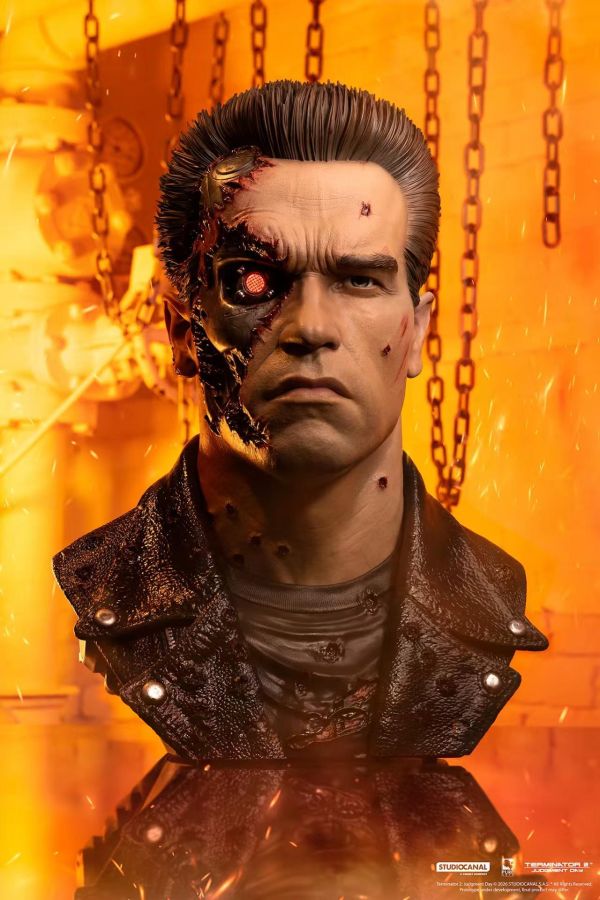 【預定】Terminator 2 T-8​​00 Model 101 Battle Damaged Art Mask 《魔鬼終結者2》T-800 型號101戰損版藝術面具 