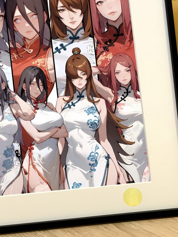 【海外代購】星空 《火影女團》火影忍者NARUTO綱手小櫻雛田小南動畫裝飾畫 