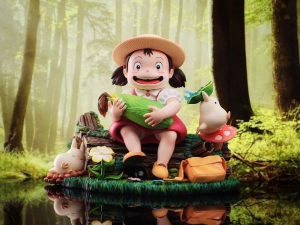 【預定】龍喵 宮崎駿生態場景《抱玉米的小梅》 