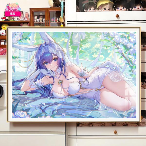 【海外代購】阿喵畫社 《碧藍航線》 婚紗 薄荷新澤西 新品12K超清主題裝飾畫週邊 