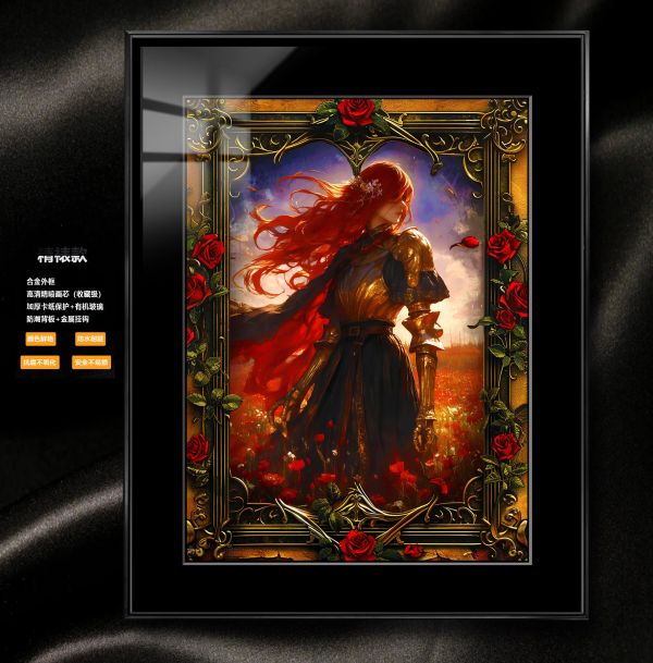 【海外代購】阿喵畫社 破敗薔薇 經典款式 展館級高配8k超清精裱畫 