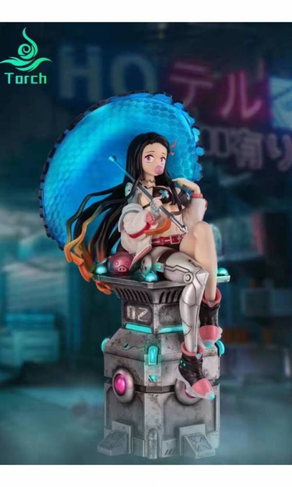 【海外代購】【42CM】Torch Studio 鬼滅之刃賽博計劃--第二彈灶門禰豆子 雙比例 