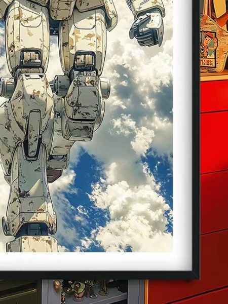 【海外代購】巴洛克《戰損鋼彈》GUNDAM敢達元祖鋼彈rx-78機動戰士鋼彈動畫裝飾畫冰箱貼 