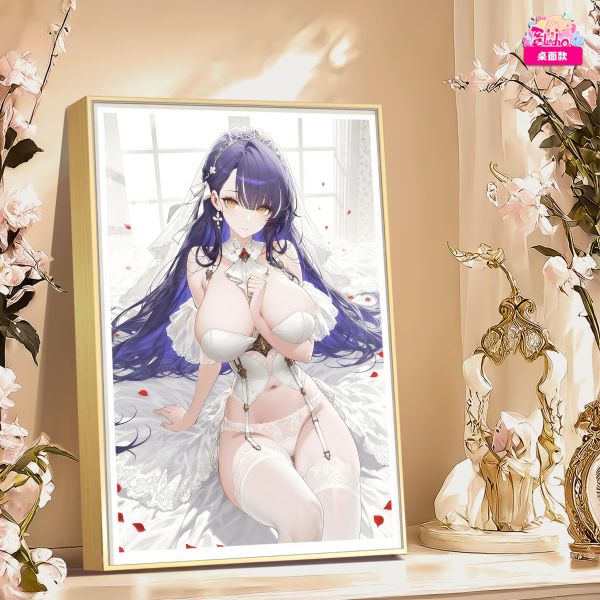 【海外代購】阿喵畫社 花嫁 婚紗 特拉法爾加-碧藍航線 新品12K超清主題裝飾週邊 床頭地墊 午睡毛毯 4公斤大護腕滑鼠墊 冰箱貼 