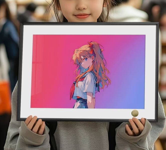 【海外代購】皇呱 《校服明日香》明日香校服新世紀福音戰士EVA裝飾畫裝飾畫 