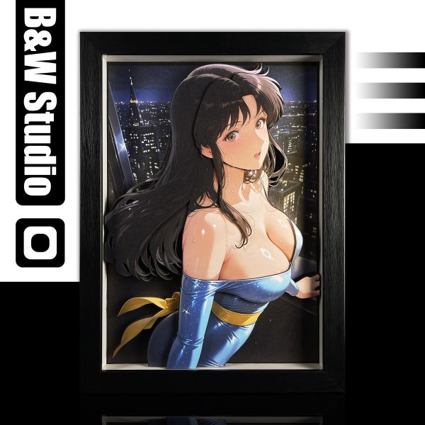 【海外代購】黑白畫映 B&W Kisugi Hitomi 來生瞳 立體裝飾畫 