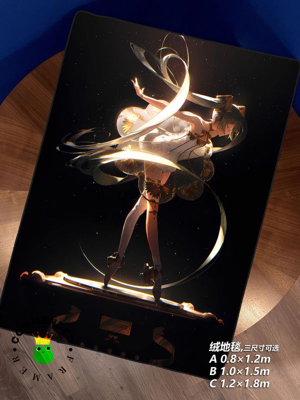 【海外代購】皇呱 《復古留聲機初音》 初音未來復古留聲機初音Miku週邊裝飾畫 午睡毯 地毯 