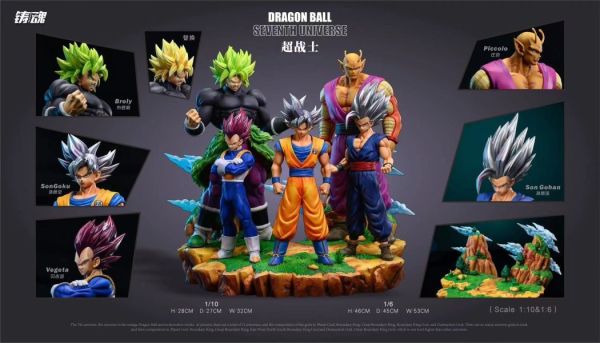 【海外代購】鑄魂 sculpting soul 第七宇宙 超戰士 （悟空、貝吉塔、悟飯、比克、布羅利） 