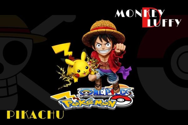 【預定】A+研究所 魯夫共鳴系列 皮卡丘&魯夫 