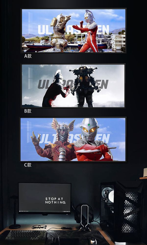 【海外代購】千鳥社 《賽文奧特曼》賽文奧特曼UltraSeven金古橋加莫斯Ultraman滑鼠墊裝飾畫 