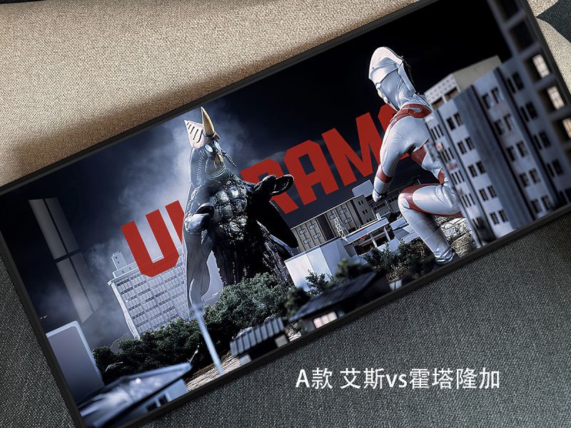 【海外代購】千鳥社 《艾斯奧特曼》艾斯奧特曼Ultraman Ace霍塔隆加宙達滑鼠墊裝飾畫 