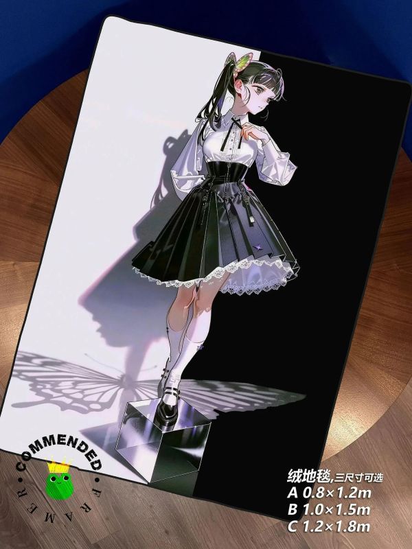 【海外代購】皇呱 《暗黑甜酷香奈乎》鬼滅之刃暗裝飾畫 地毯 午睡毯 