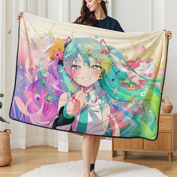 【海外代購】千鳥社 《初音愛言葉V》 初音未來愛言葉V愛的話語Miku公主殿下午睡毯地毯裝飾畫 