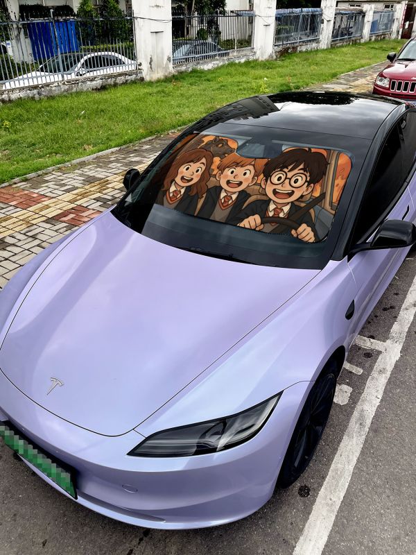 【海外代購】千鳥社 《汽車前擋遮陽－哈利波特》 二次元汽車遮陽防曬前擋開車哈利波特妙麗榮恩魔法 