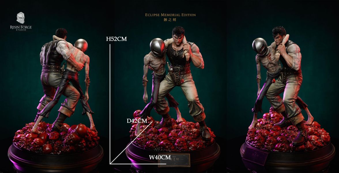 【預定】Resin Forge 劍風傳奇蝕之刻名場景 格里菲斯與格斯雙人雕像 