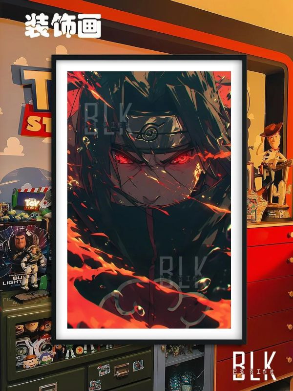 【海外代購】巴洛克 《火遁鼬》Itachi火影忍者裝飾畫冰箱貼 