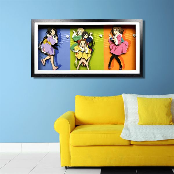 【海外代購】凹凸Panda K-ON 輕音少女 3D手工紙藝立體畫01 