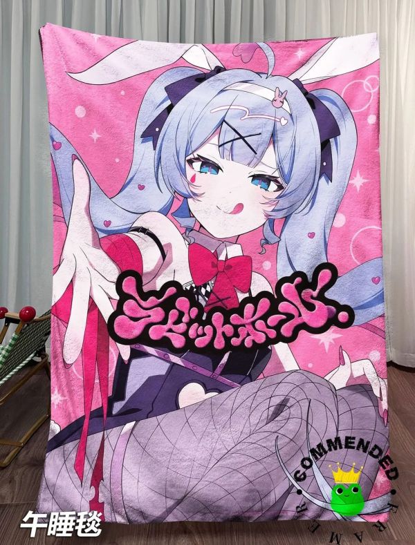 【海外代購】皇呱 《初音未來兔子洞第四彈》裝飾畫 午睡毯 地毯 