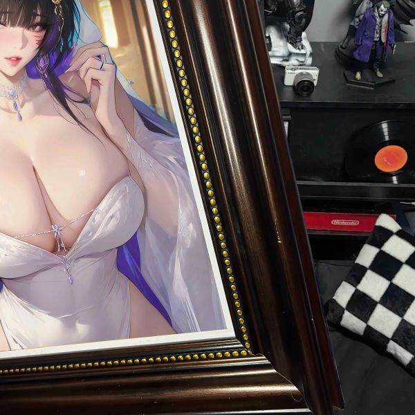 【海外代購】阿喵畫社 花嫁 武藏 復古框紀念牆桌面擺台 