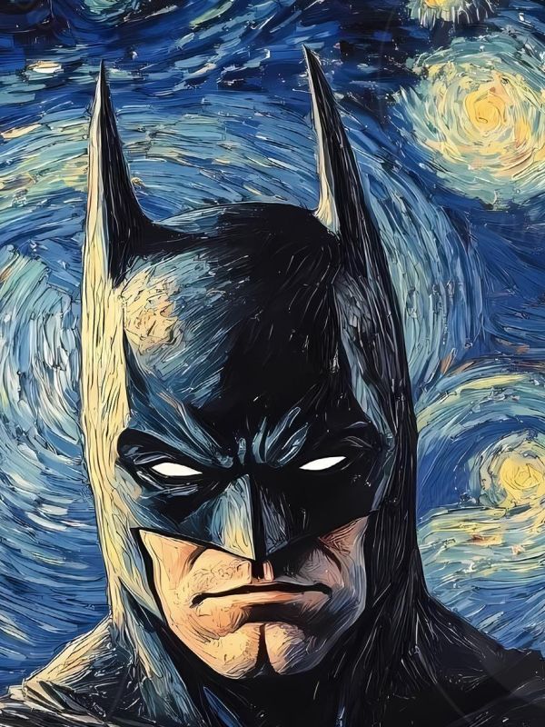 【海外代購】星空 《梵谷蝙蝠俠》DC黑闇騎士Batman布魯斯韋恩Bruce Wayne裝飾畫 
